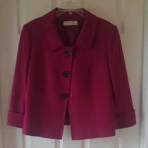 Tahari Women's Burgundy Blazer
